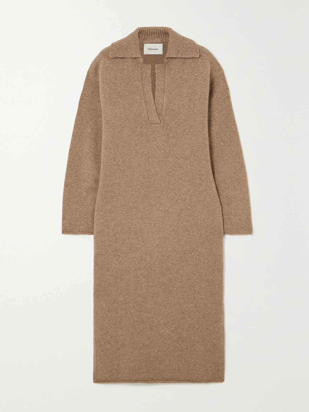 Holzweiler - Froidis Mélange Wool Midi Dress - Neutrals