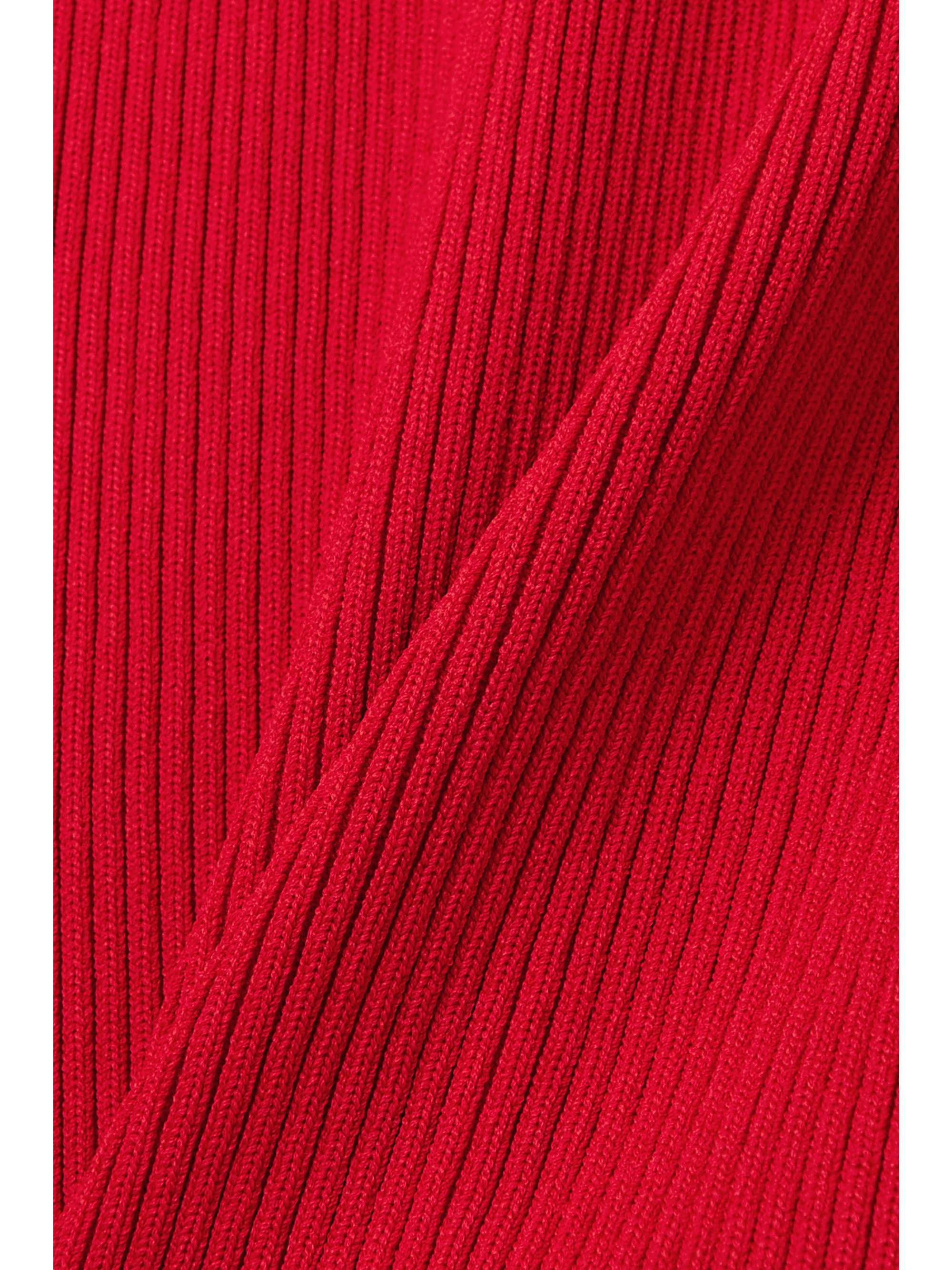 MAGDA BUTRYM Cutout ribbed stretch-knit maxi dress