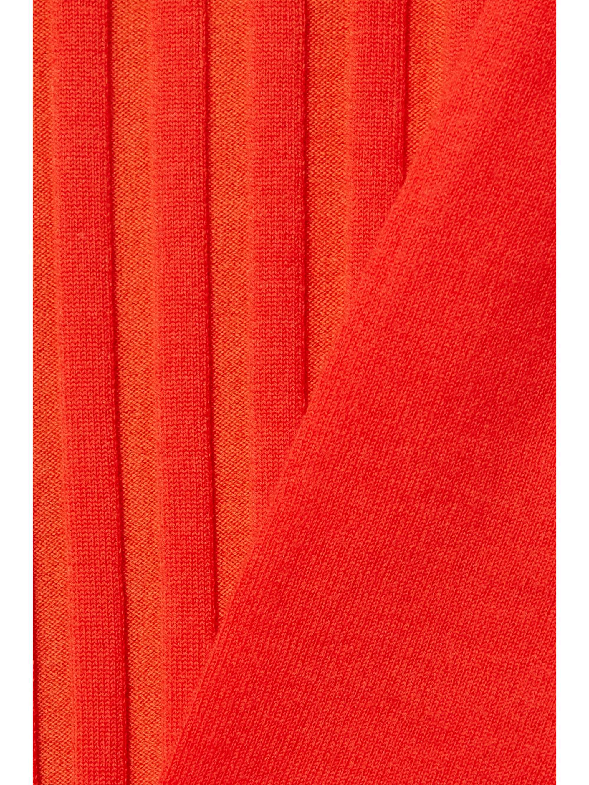 DION LEE Layered ribbed merino wool-blend maxi dress