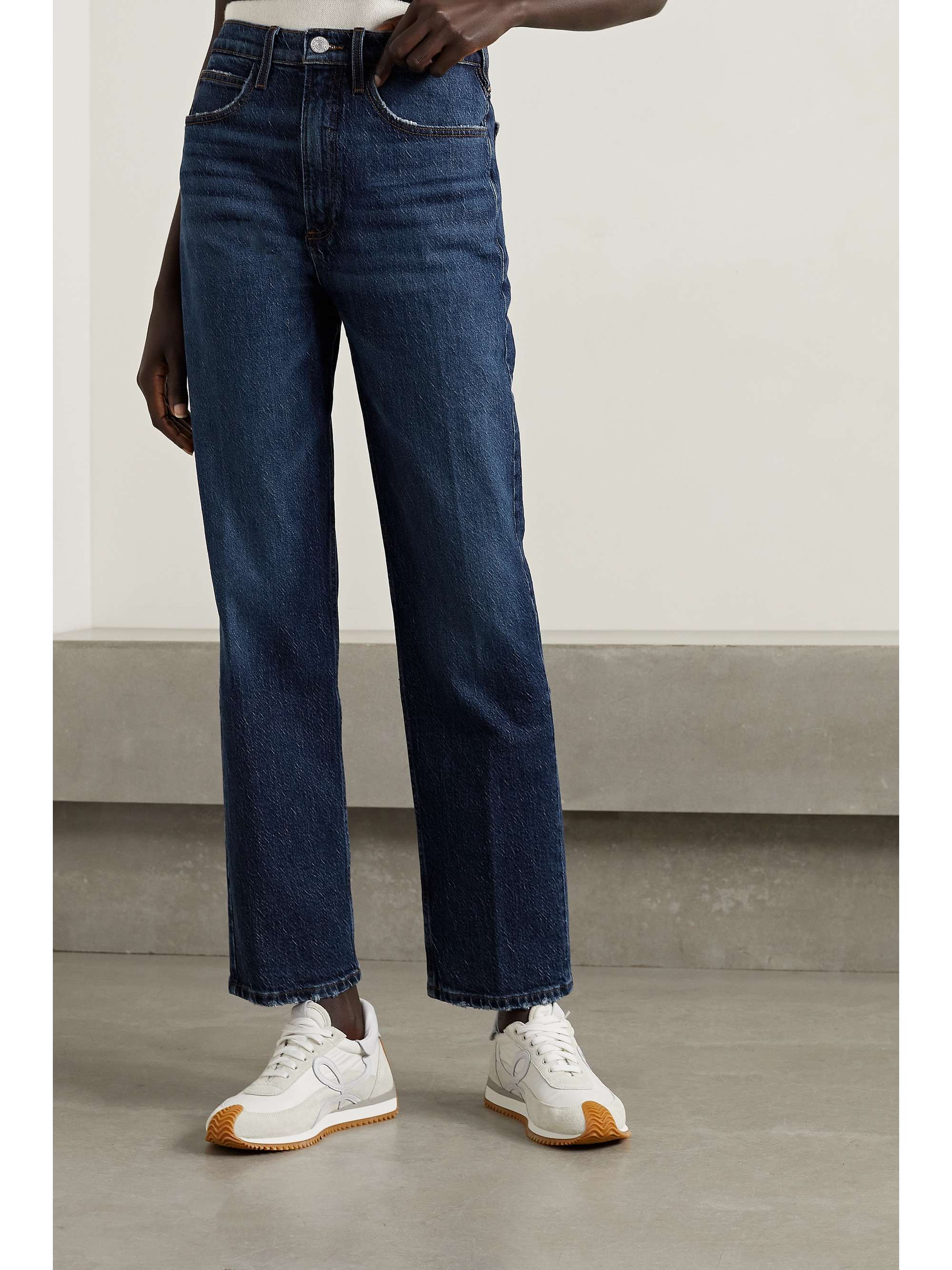 FRAME High 'N' Tight highrise straightleg jeans NETAPORTER
