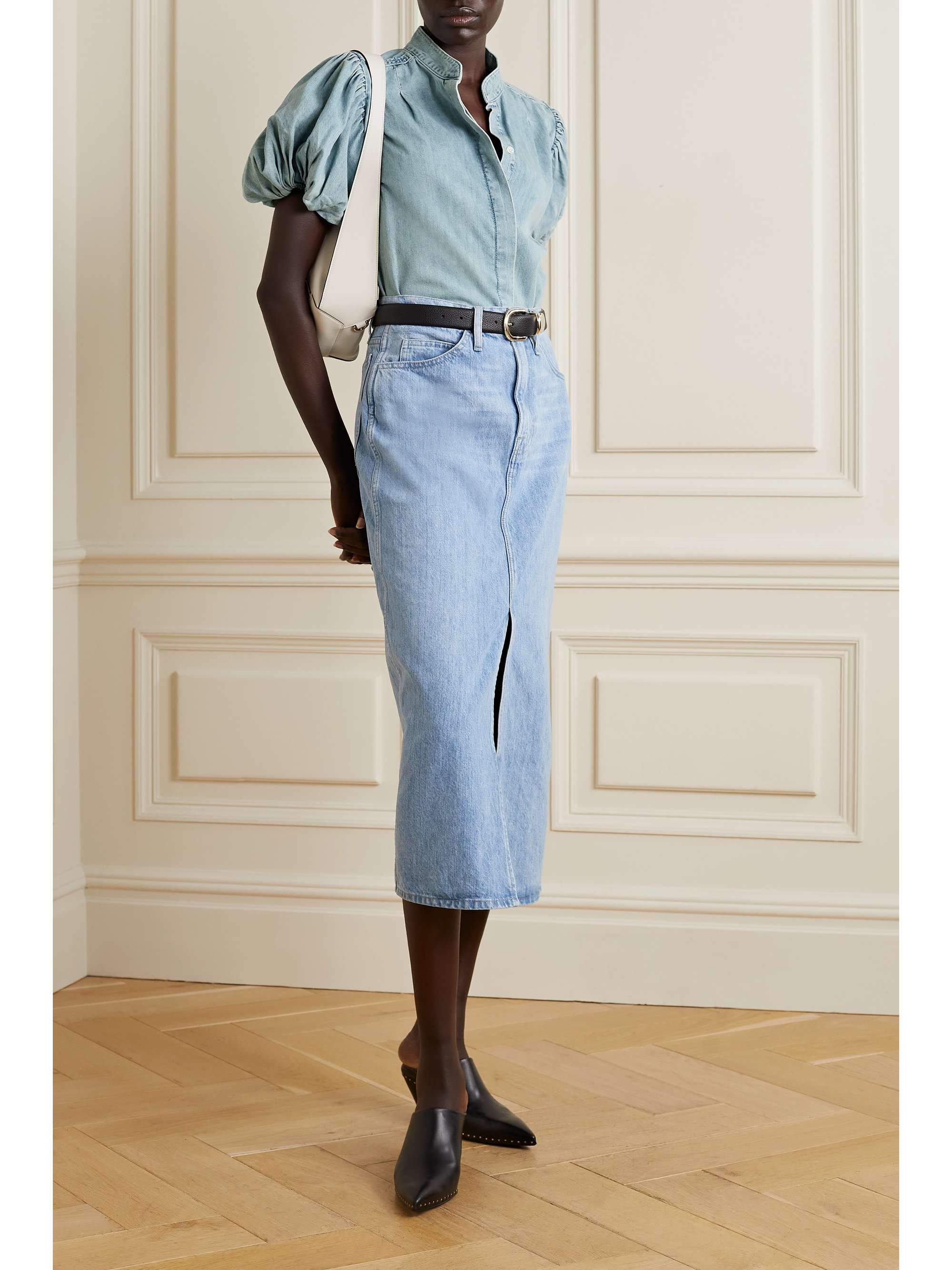 FRAME Denim top NETAPORTER