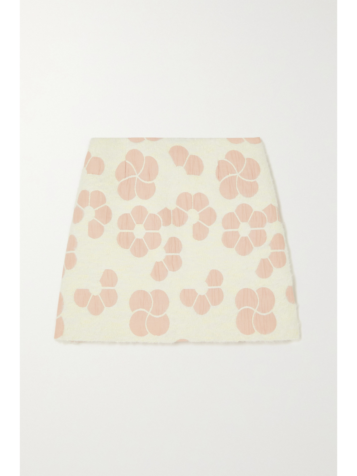 MINJUKIM BARI FLORAL-JACQUARD MINI SKIRT