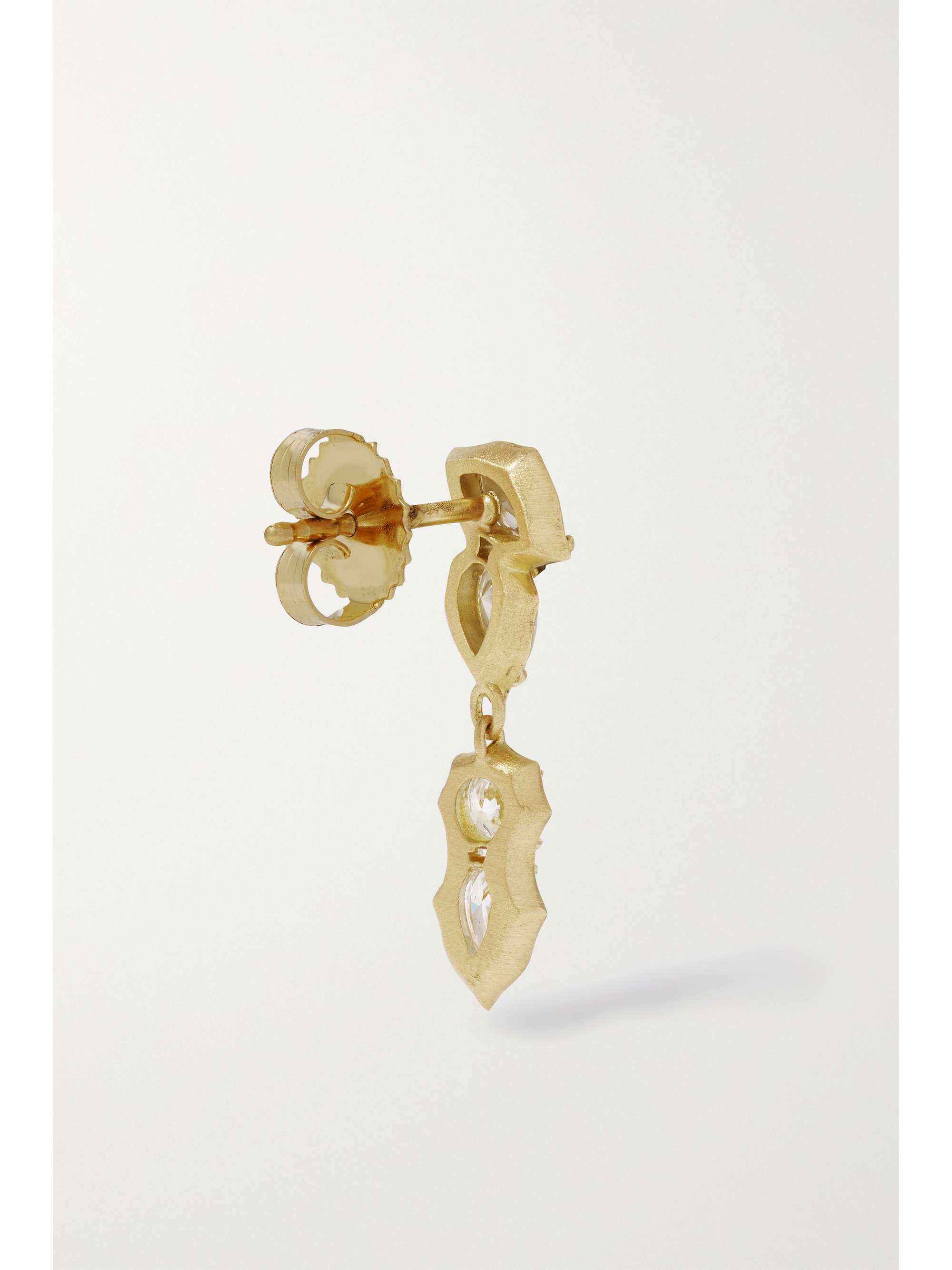 JADE TRAU Poppy Ohrringe aus 18 Karat Gold mit Diamanten