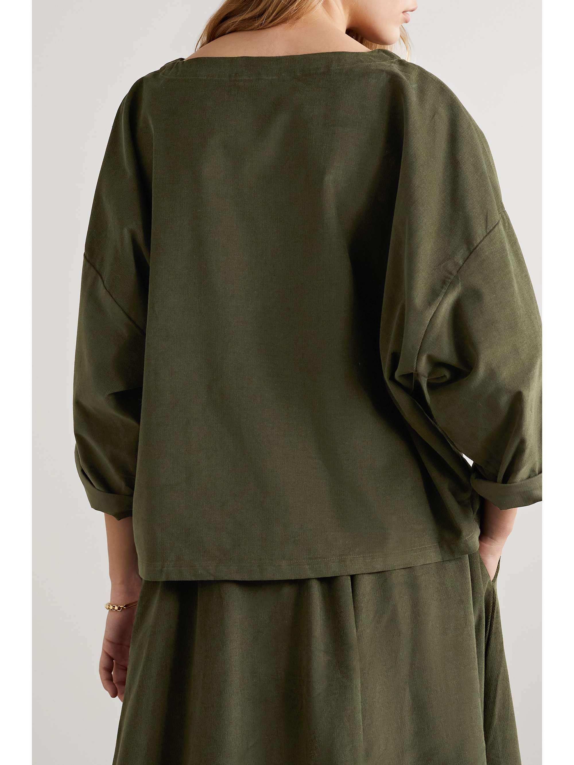 SUZIE KONDI Saria cotton-corduroy top