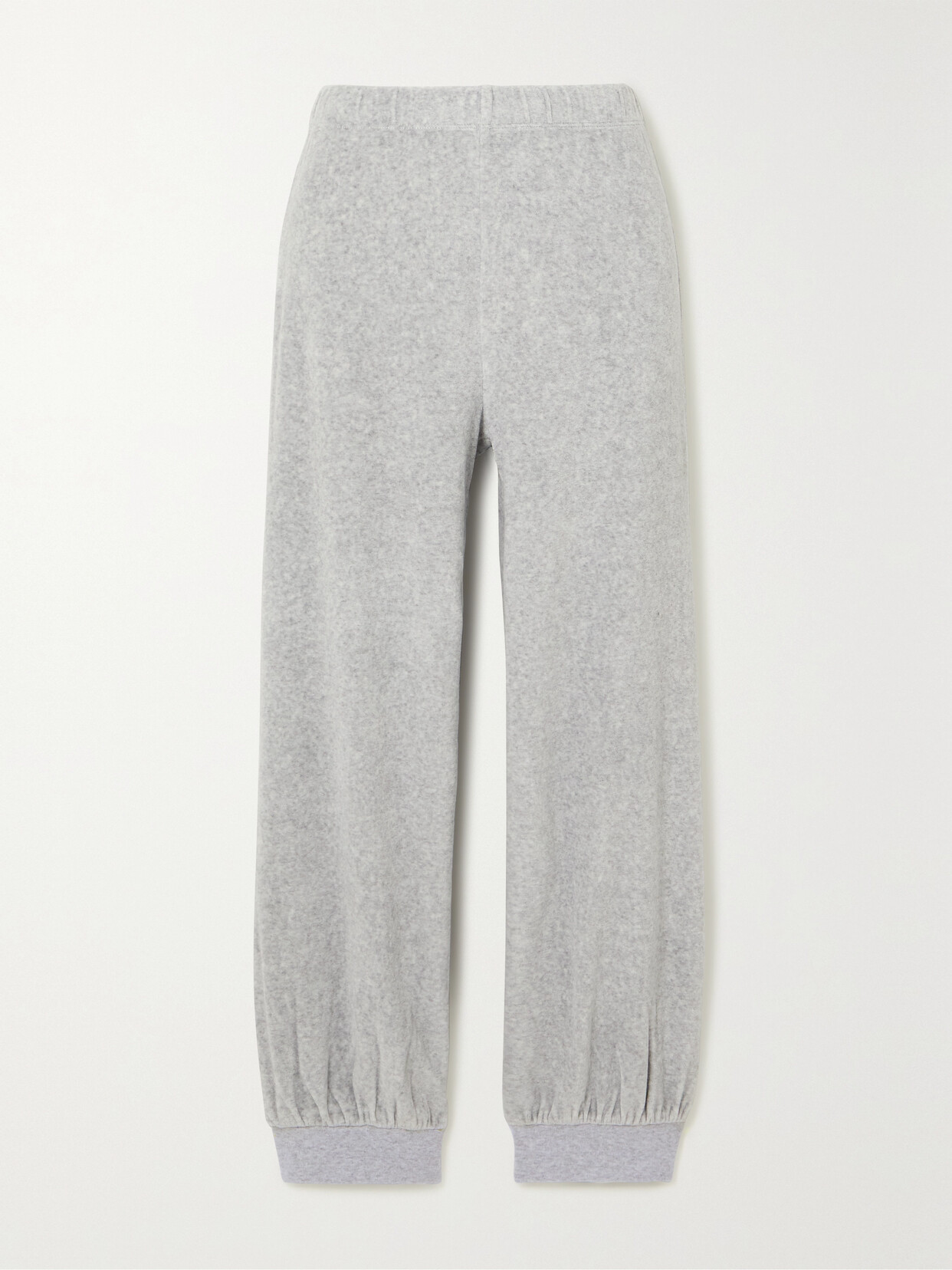 Suzie Kondi Tosk Cotton-blend Velour Track Pants - Gray