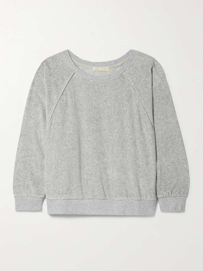 Suzie Kondi Saba Cotton-blend Velour Sweatshirt