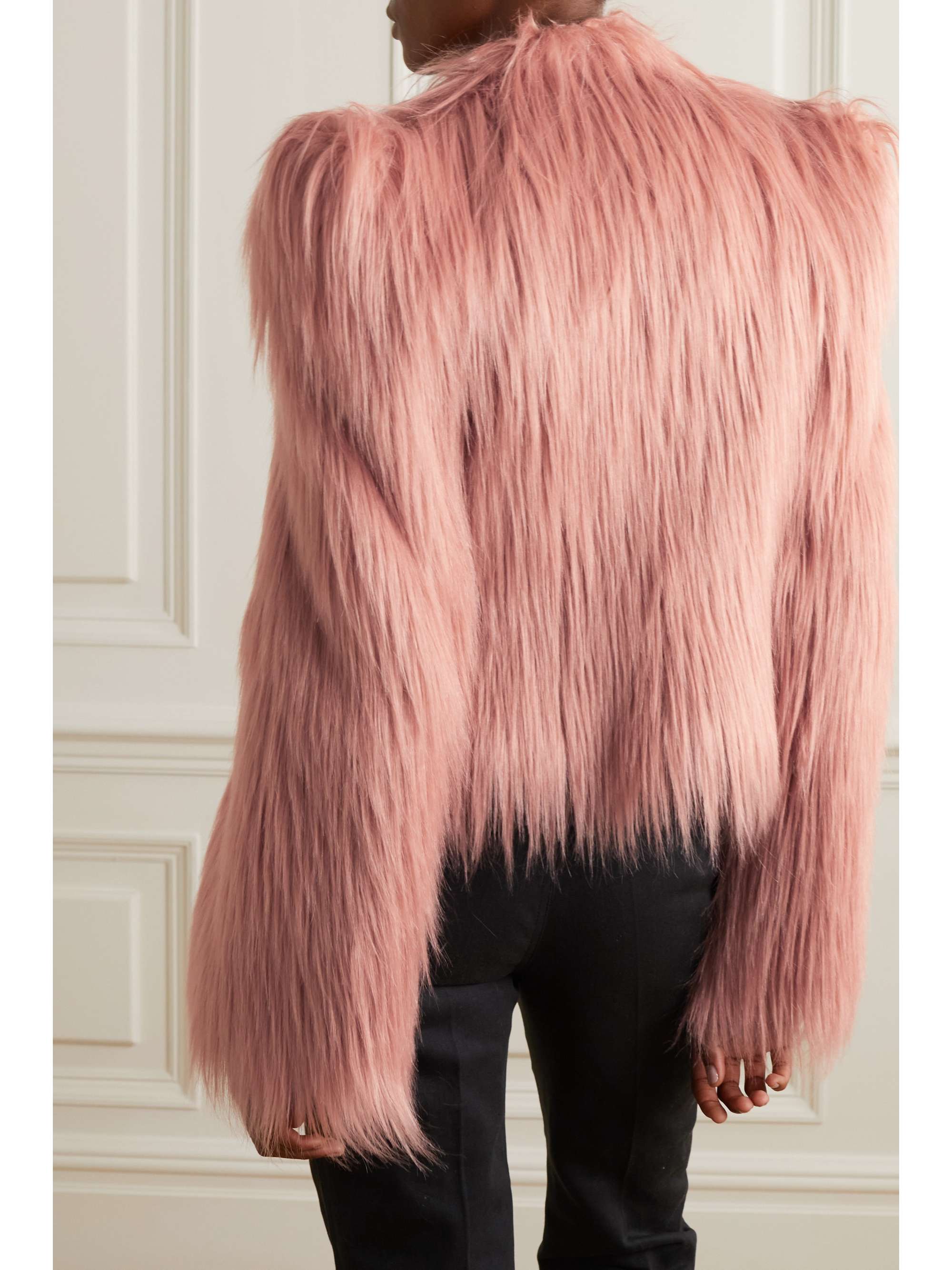 Orange Faux fur jacket | PHILOSOPHY DI 