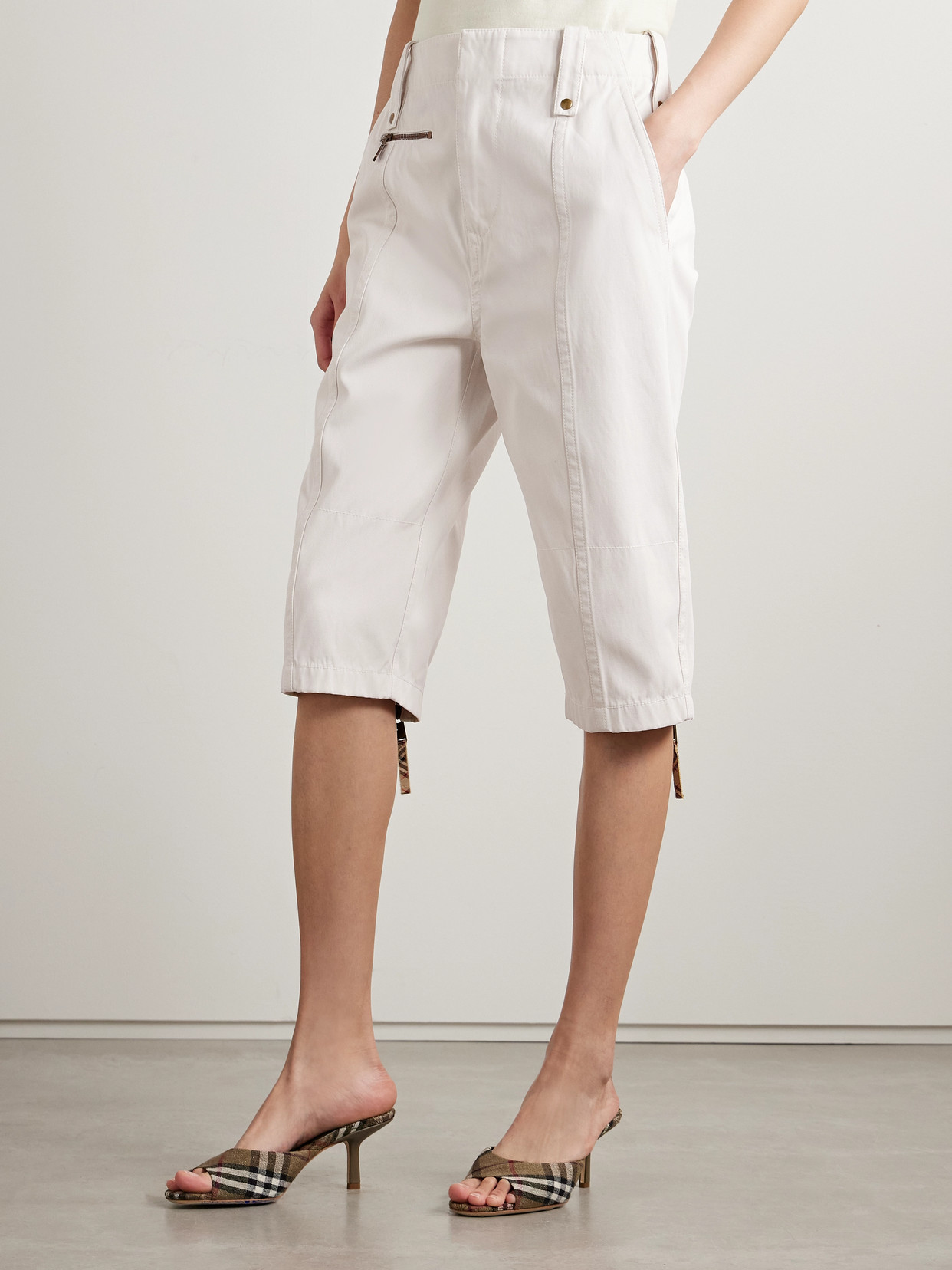 BURBERRY COTTON-TWILL SHORTS