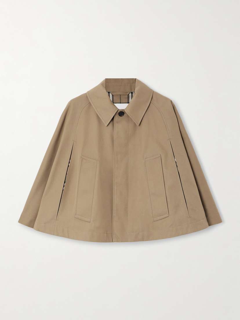 Burberry Cropped Gabardine Cape