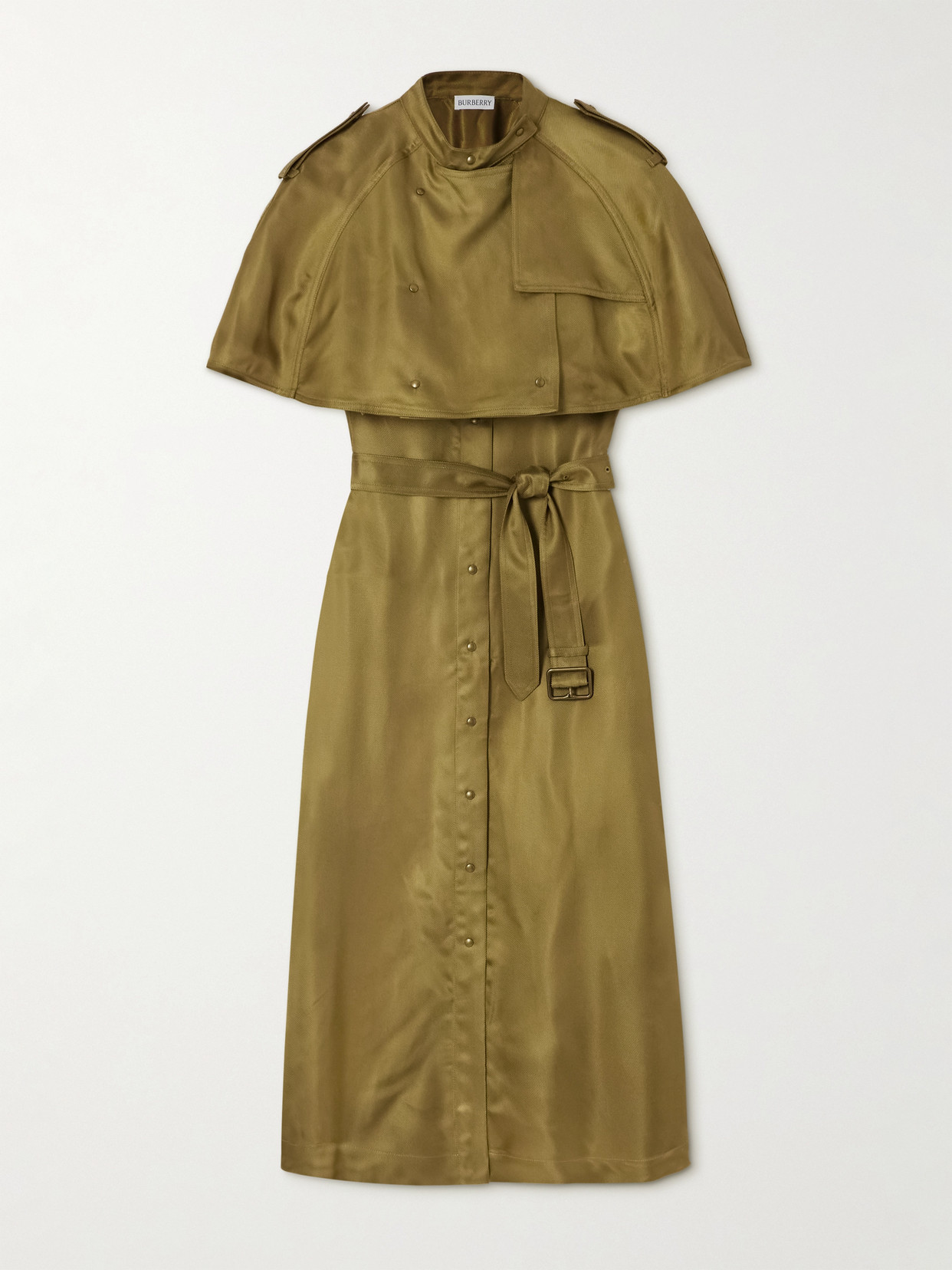 Burberry Midikleid Im Trenchcoat-stil In Green