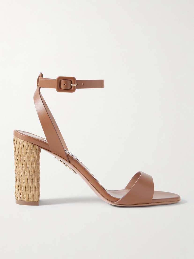 Aquazzura Sunseeker 85 Leather Sandals