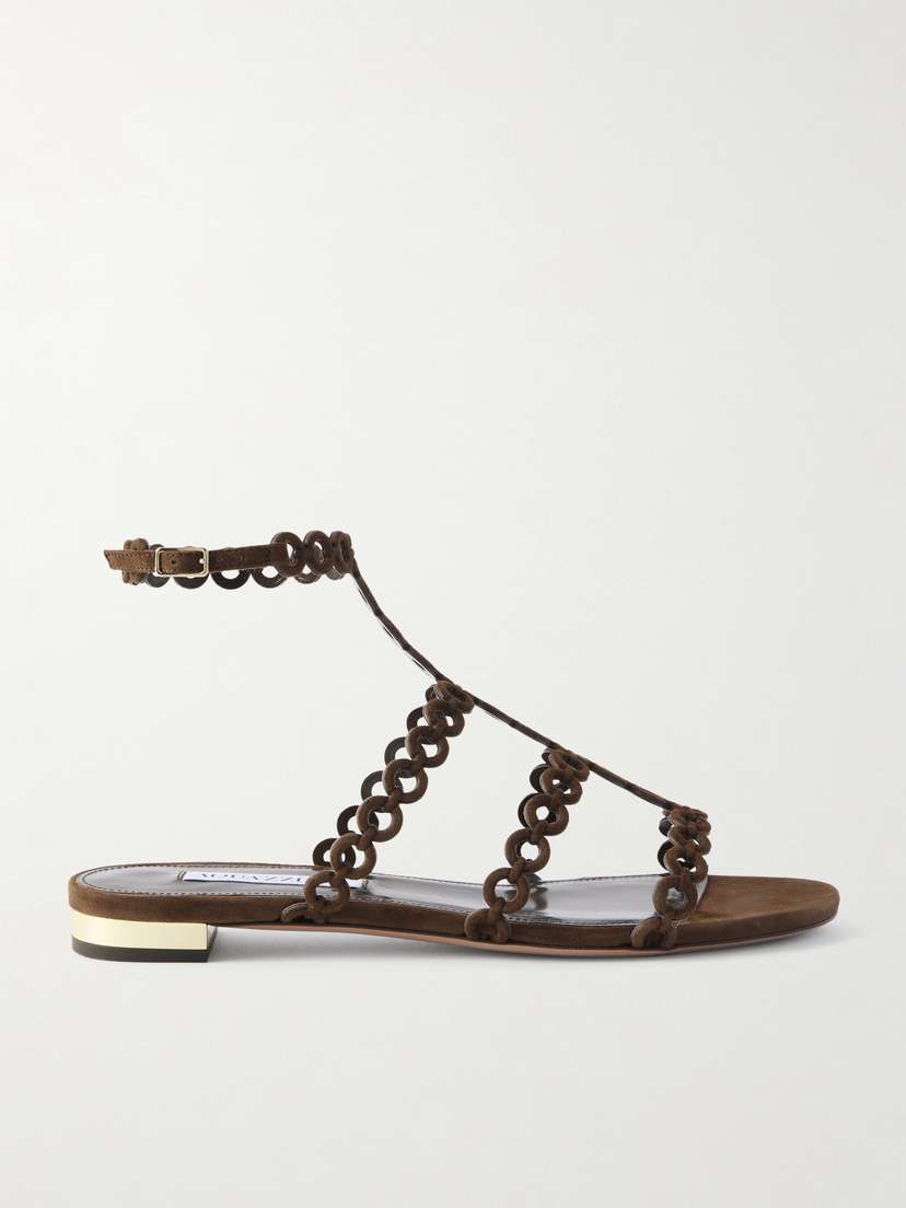 Aquazzura Infinity Suede Sandals