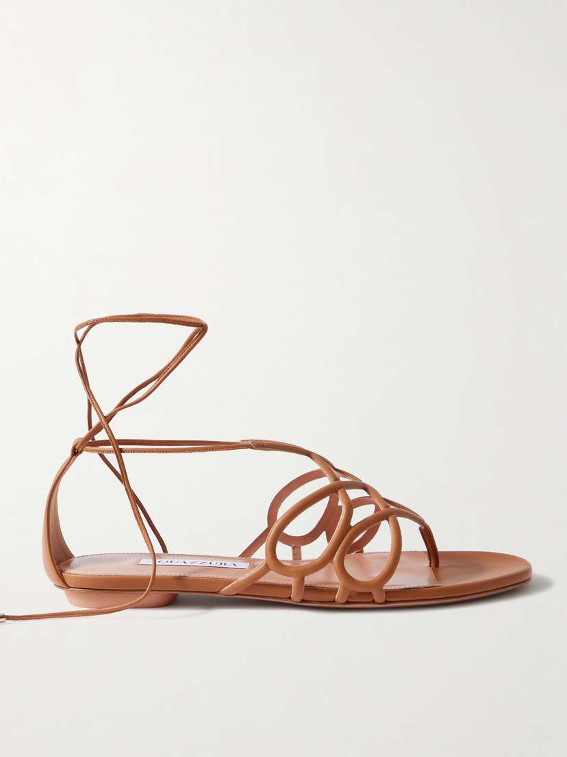 Aquazzura Infinito Leather Sandals