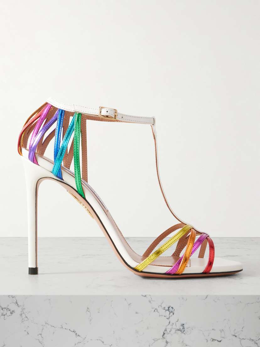 Aquazzura Forever More 105 Leather Sandals