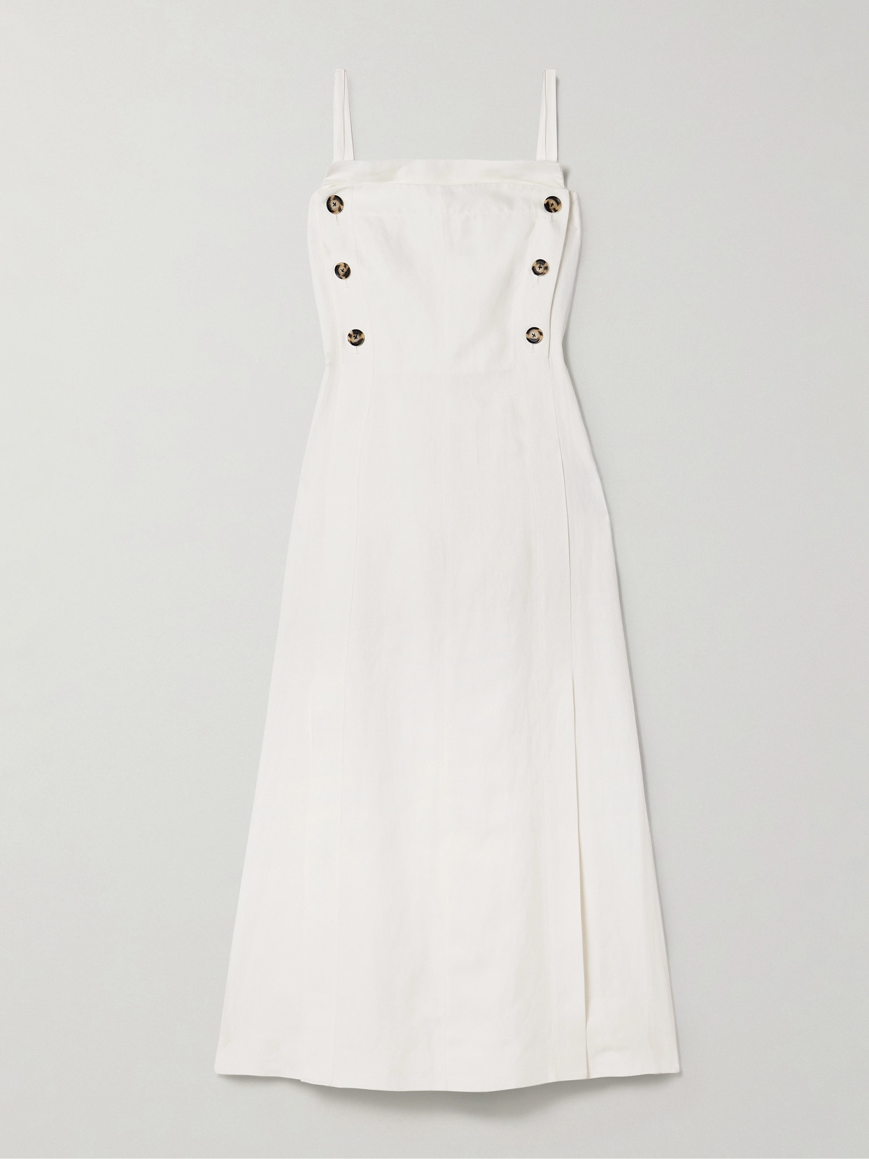 Proenza Schouler - Candice Double-breasted Poplin Maxi Dress - Off-white