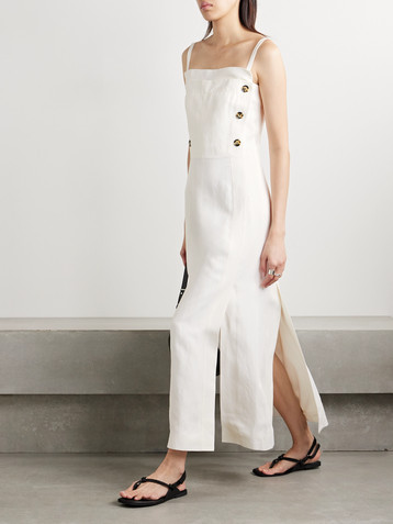 Proenza Schouler Candice double-breasted poplin maxi dress