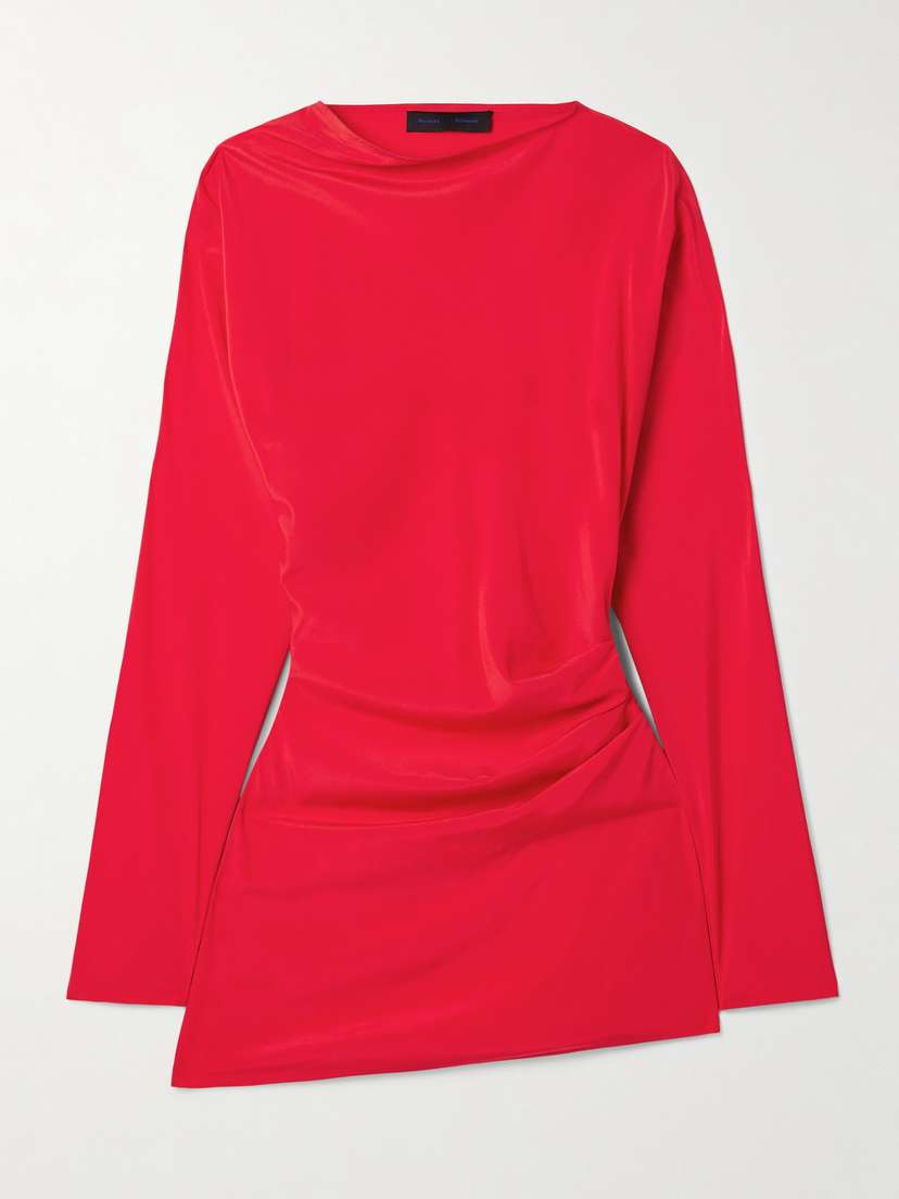 Proenza Schouler Keegan Gathered Crepe De Chine Top