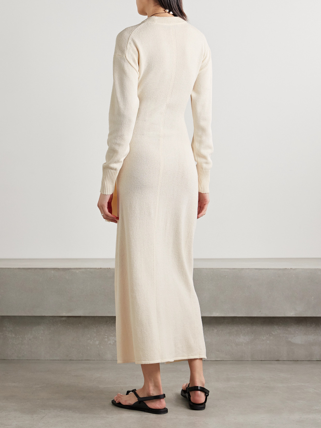 PROENZA SCHOULER LUCA TIE-DETAILED SILK-BLEND MAXI DRESS
