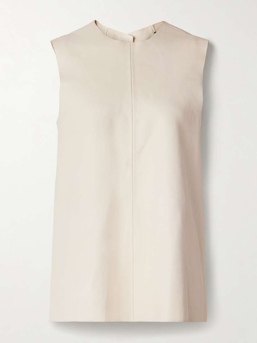 Proenza Schouler Noa Buckled Open-back Leather Top