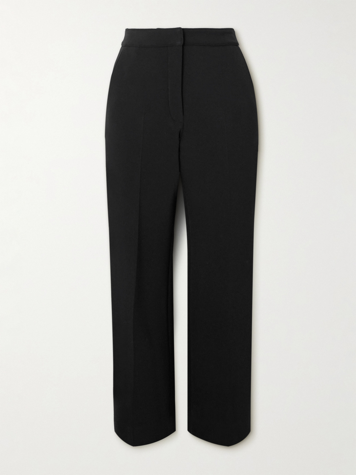 Proenza Schouler Alexia Twill Straight-leg Pants In Black