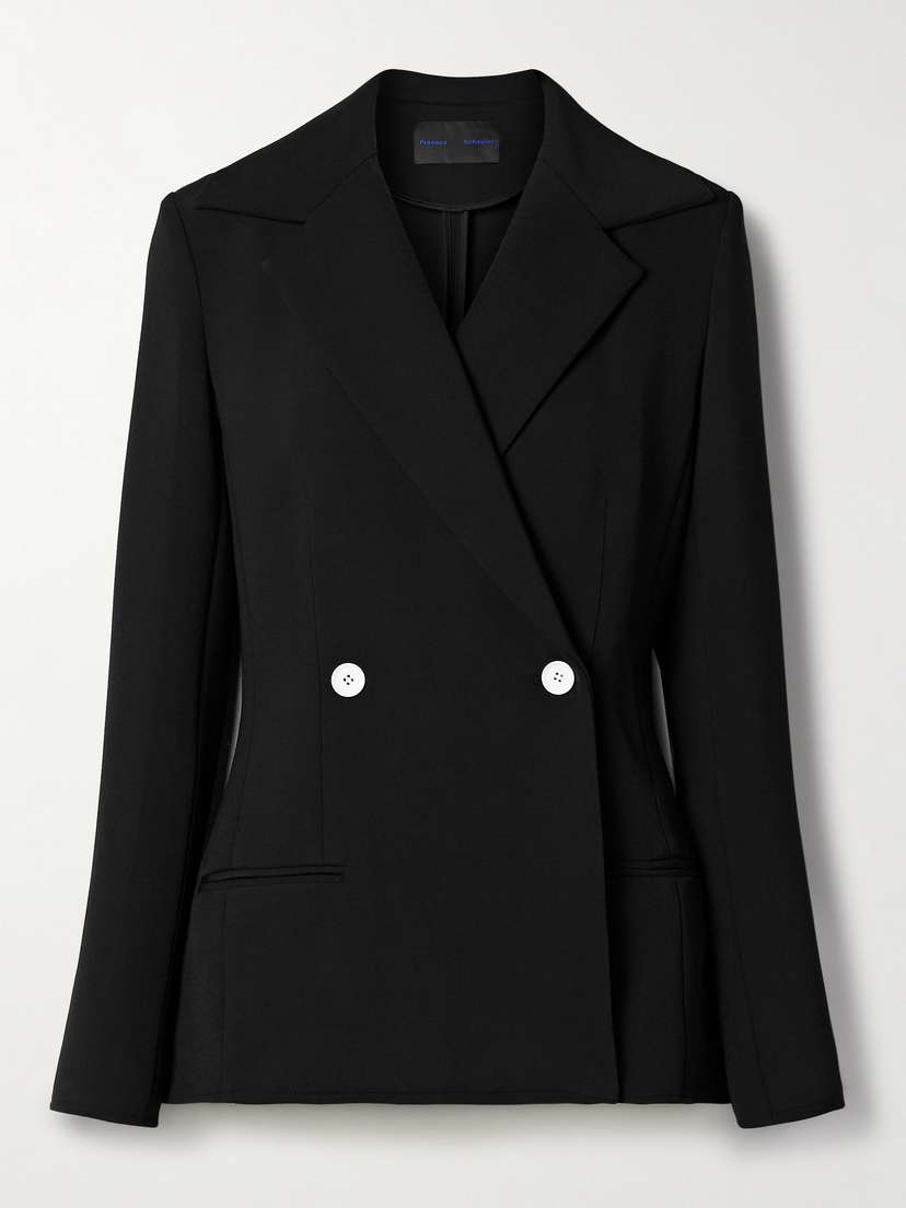 Proenza Schouler Marine Double-breasted Twill Jacket