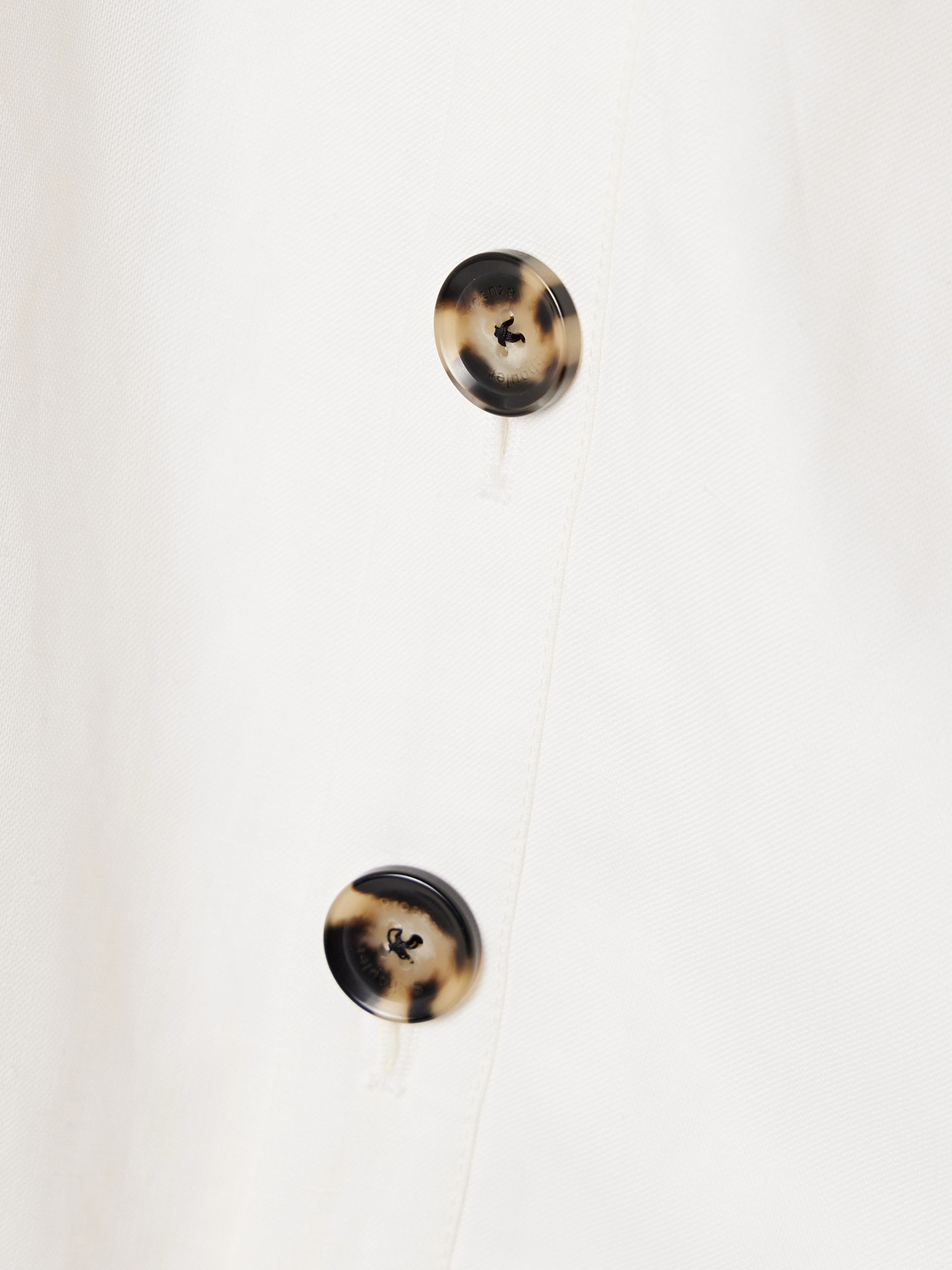 PROENZA SCHOULER ZION BUTTON-DETAILED POPLIN TOP