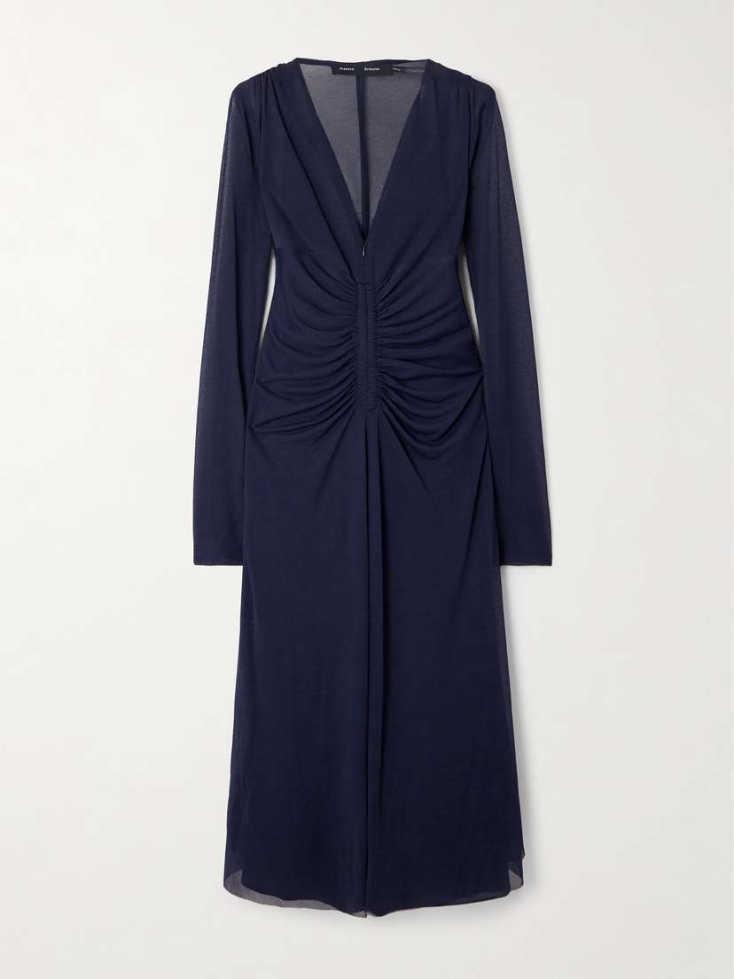 Proenza Schouler Kerstin Ruched Jersey Midi Dress