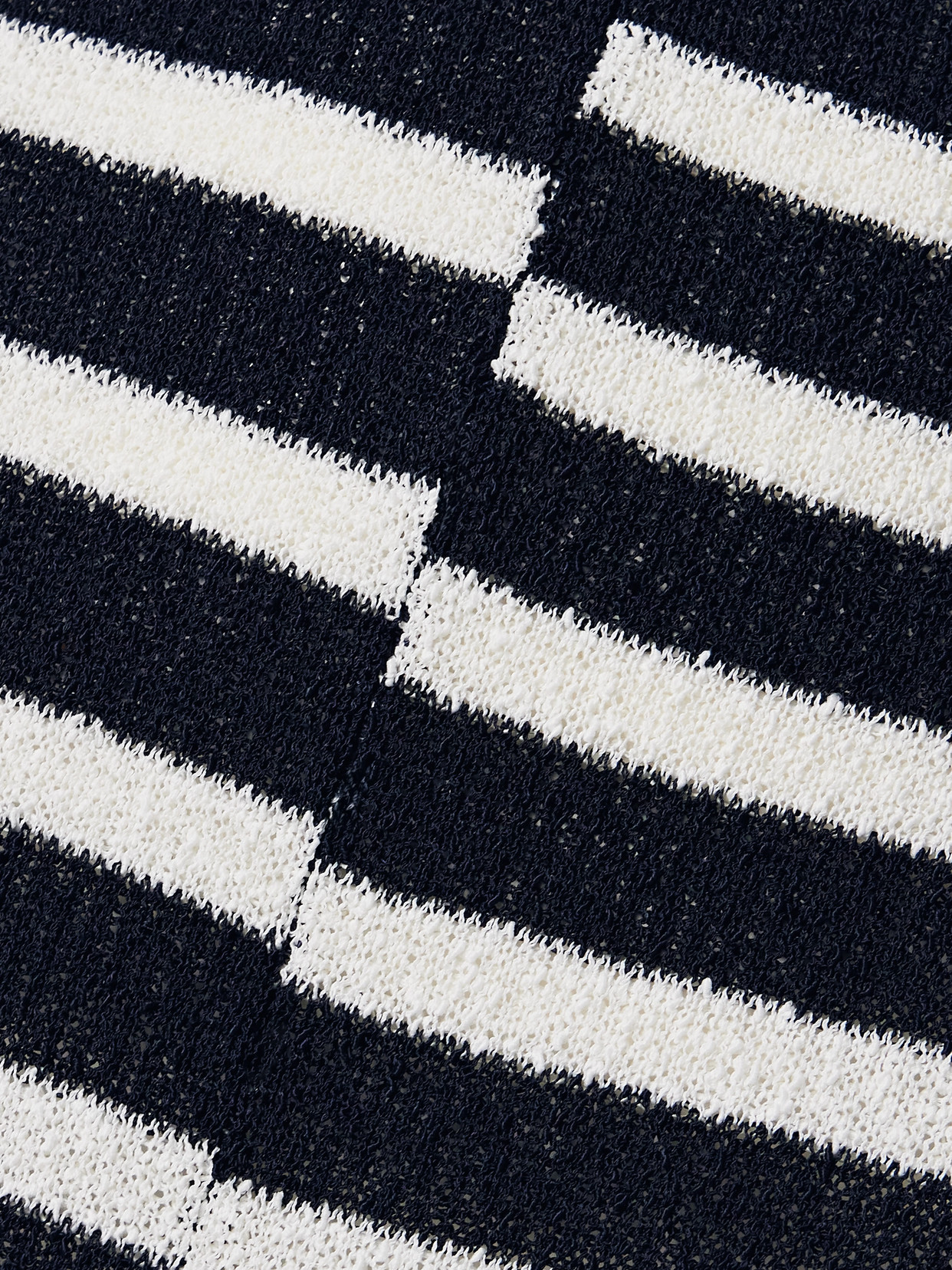 Shop Proenza Schouler Yves Asymmetric Fringed Striped Knitted Maxi Skirt In Blue