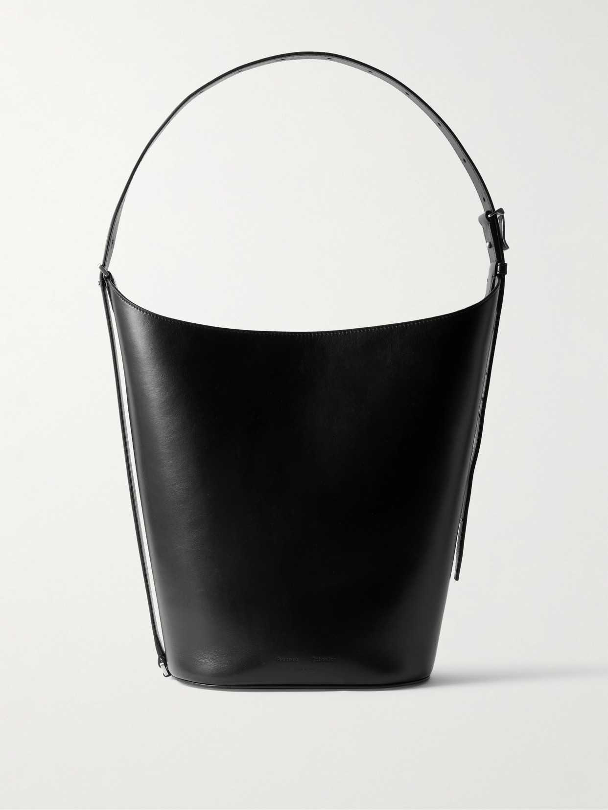 Proenza Schouler Brant Leather Bucket Bag In Black
