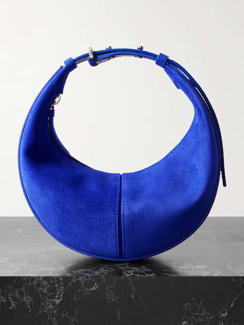 Proenza Schouler Slide Mini Paneled Leather-trimmed Suede Shoulder Bag