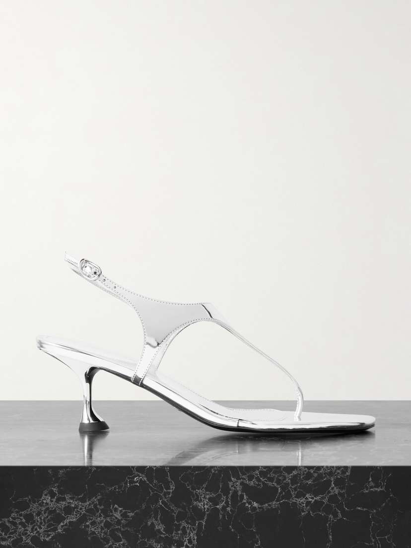Proenza Schouler Metallic Leather Sandals - IT35