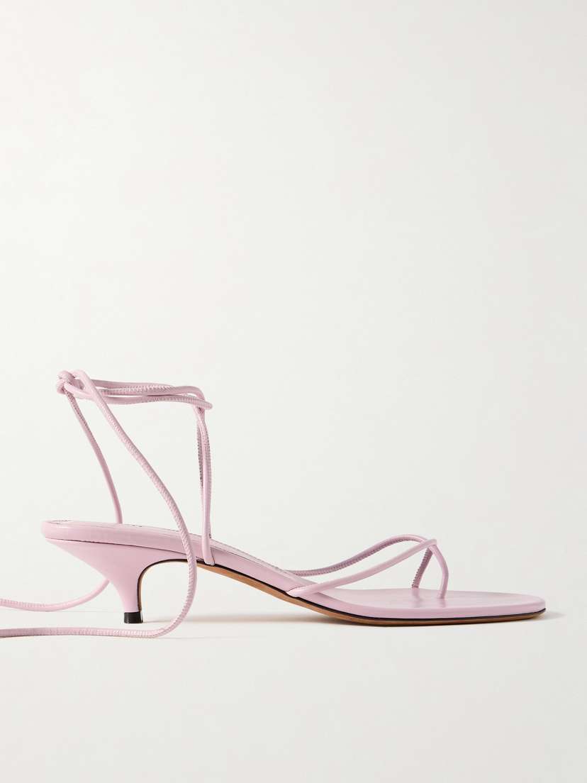 Proenza Schouler Slash Tie Leather Sandals