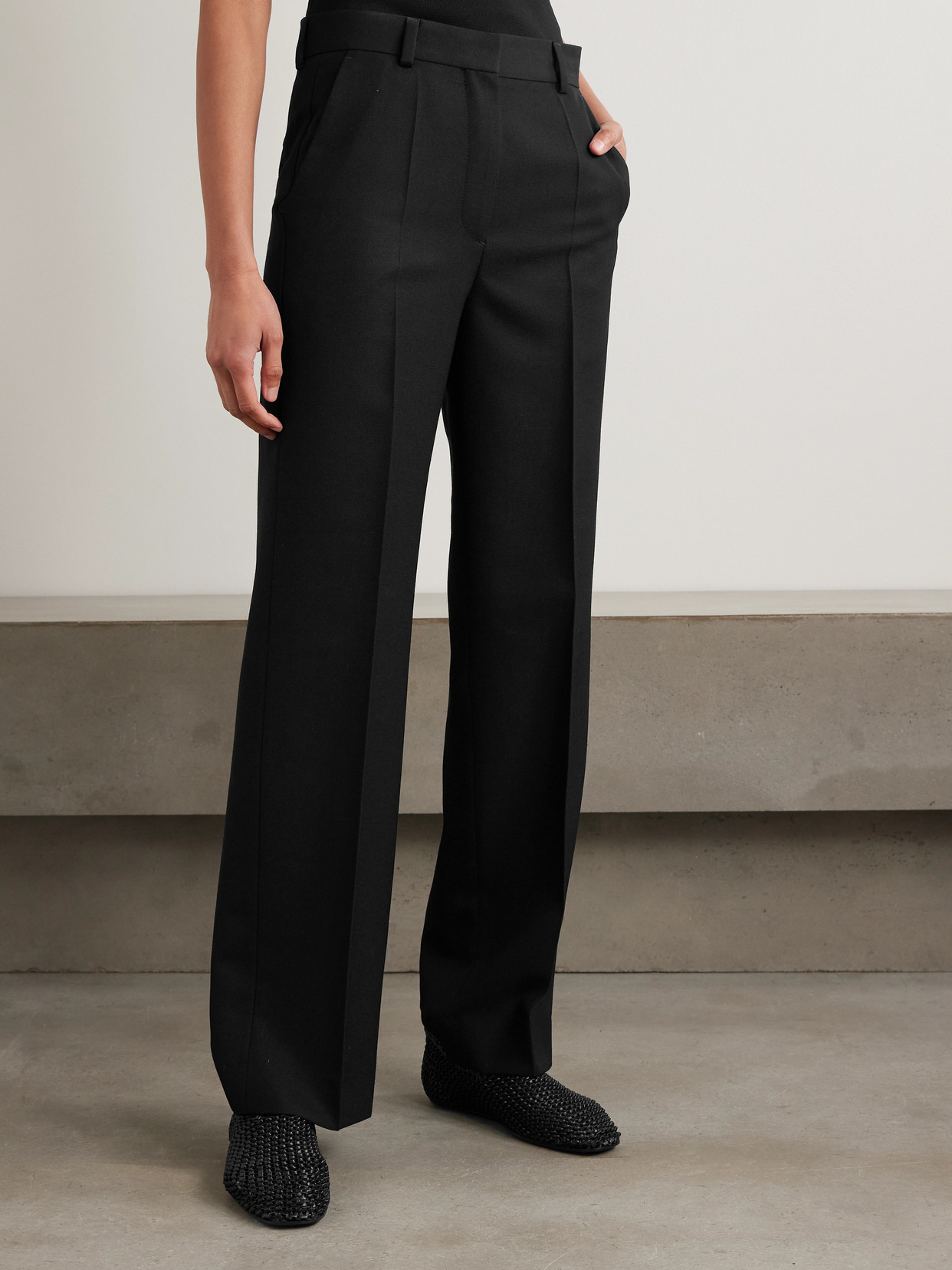 Totême Recycled Grain De Poudre Straight-leg Pants