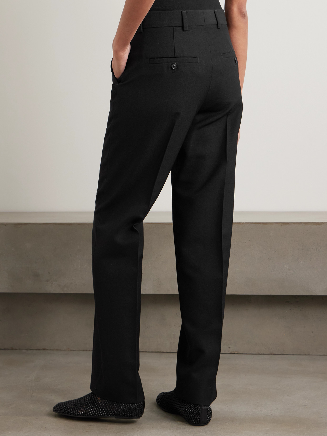 Totême Recycled Grain De Poudre Straight-leg Pants
