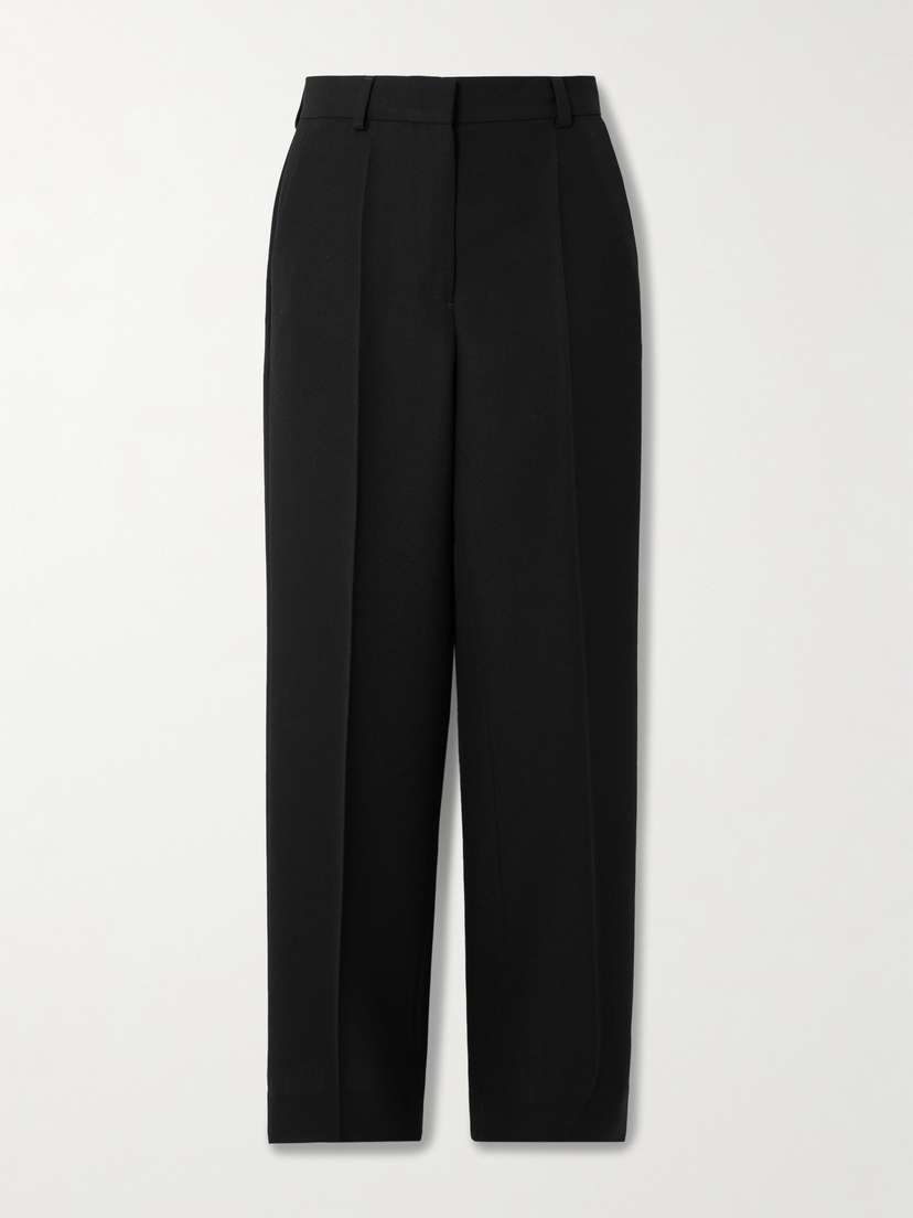 TOTEME Garderob Recycled Grain De Poudre Straight-leg Pants