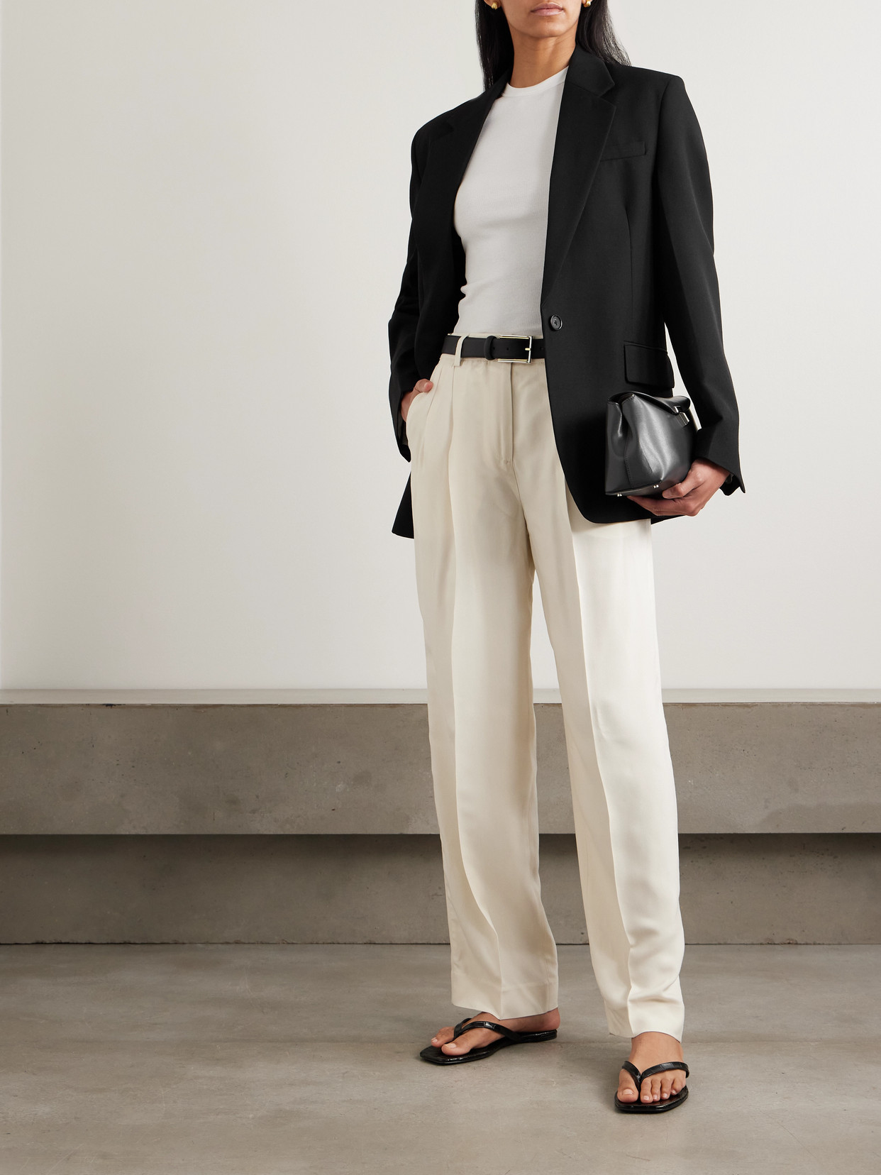 Totême Oversized Recycled Grain De Poudre Blazer