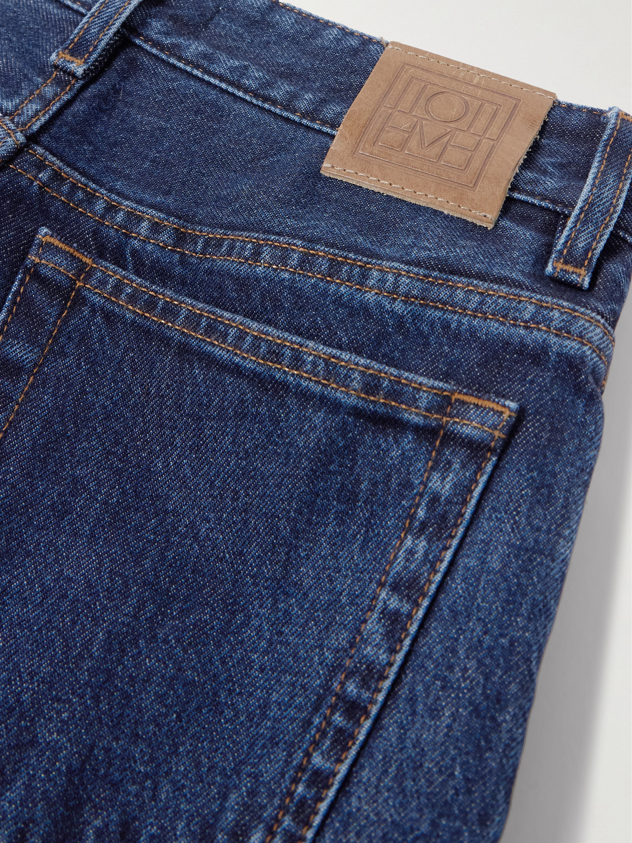 TOTÊME HIGH-RISE SLIM-FIT ORGANIC JEANS 