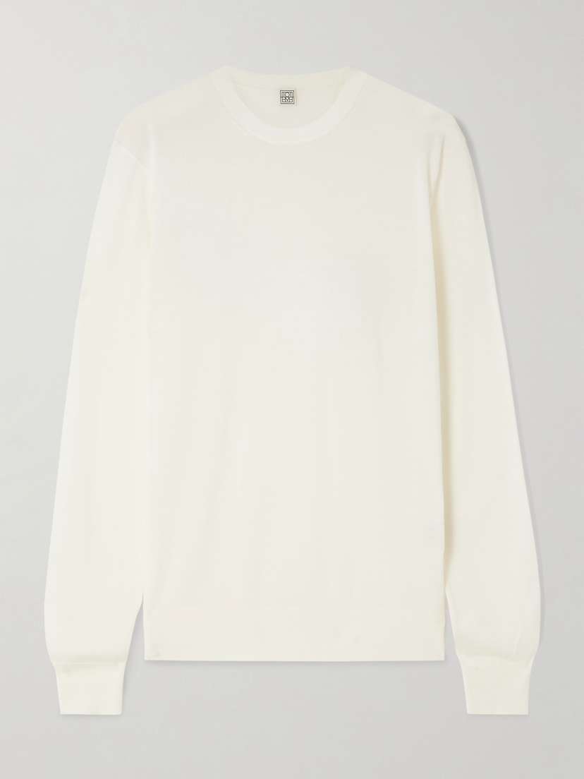 TOTEME Garderob Wool And Silk-blend Sweater