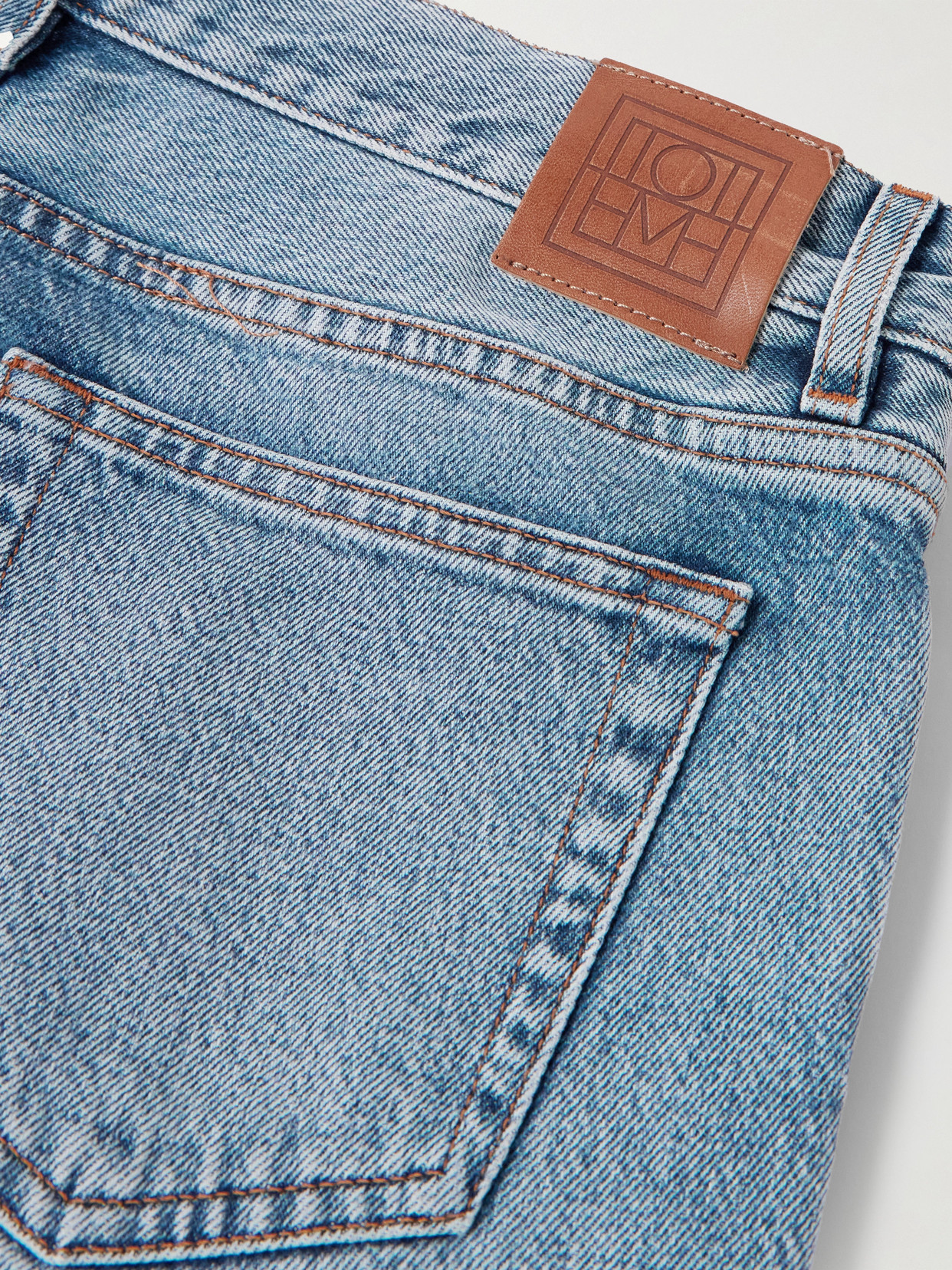 TOTÊME ORGANIC LOW-RISE STRAIGHT-LEG JEANS
