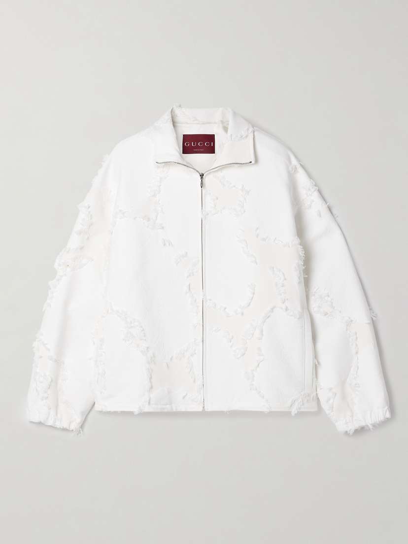 Gucci Poppy Fil Coupé Jacquard Jacket