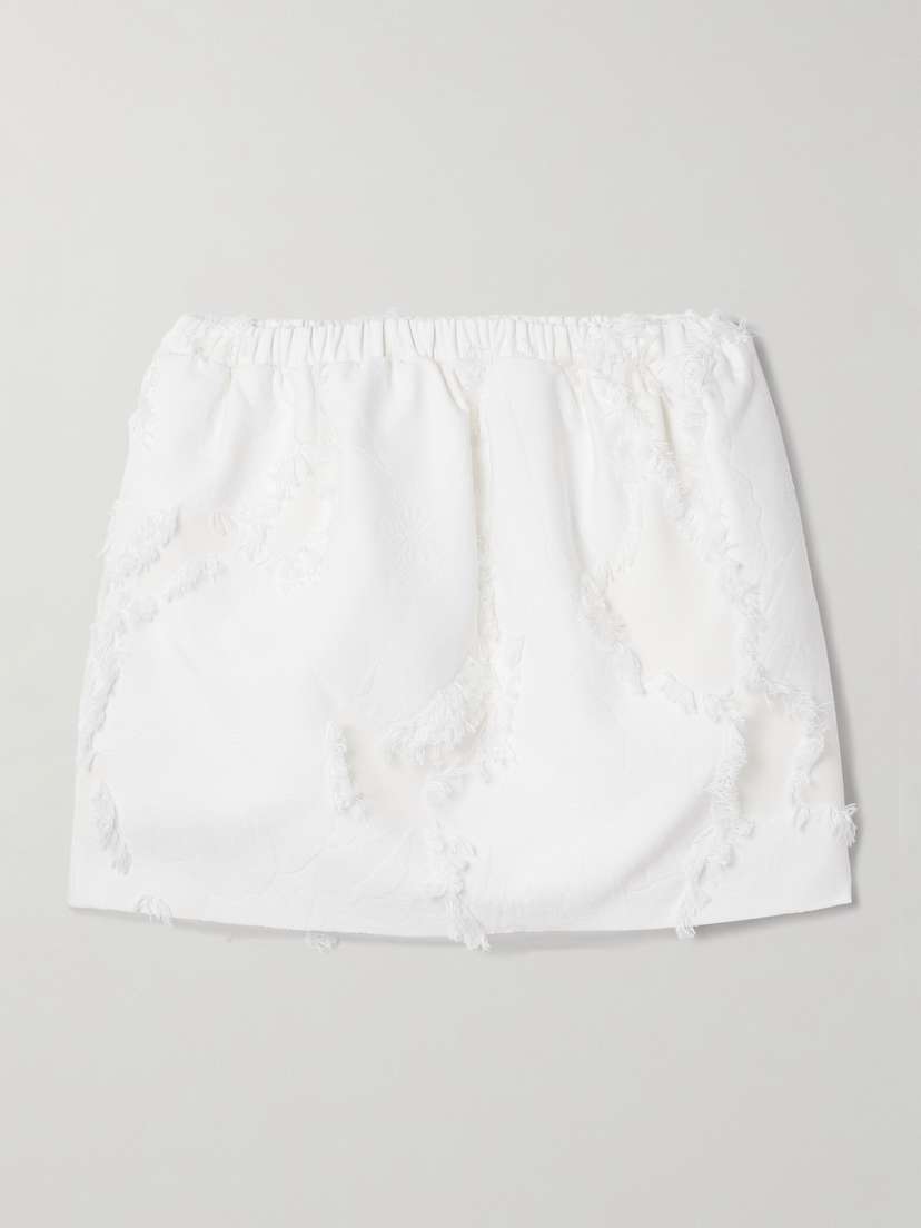 Gucci Poppy Fil Coupé Jacquard Mini Skirt - IT36