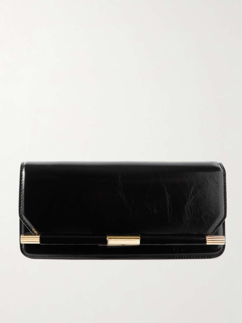 Victoria Beckham 202 Crinkled-leather Clutch
