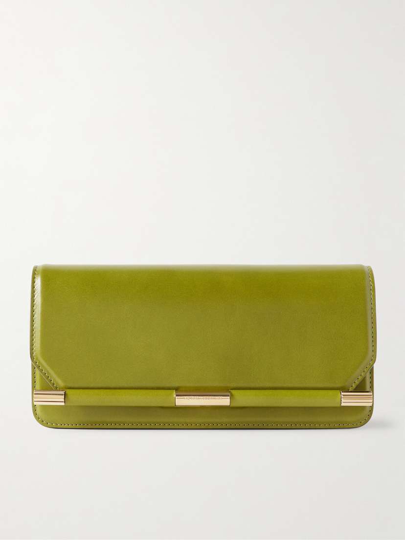 Victoria Beckham 202 Crinkled-leather Clutch