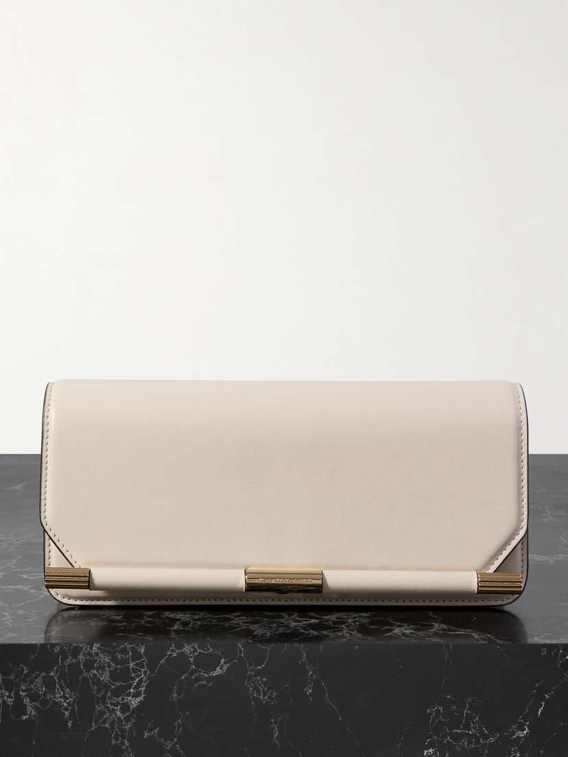 Victoria Beckham 202 Crinkled-leather Clutch