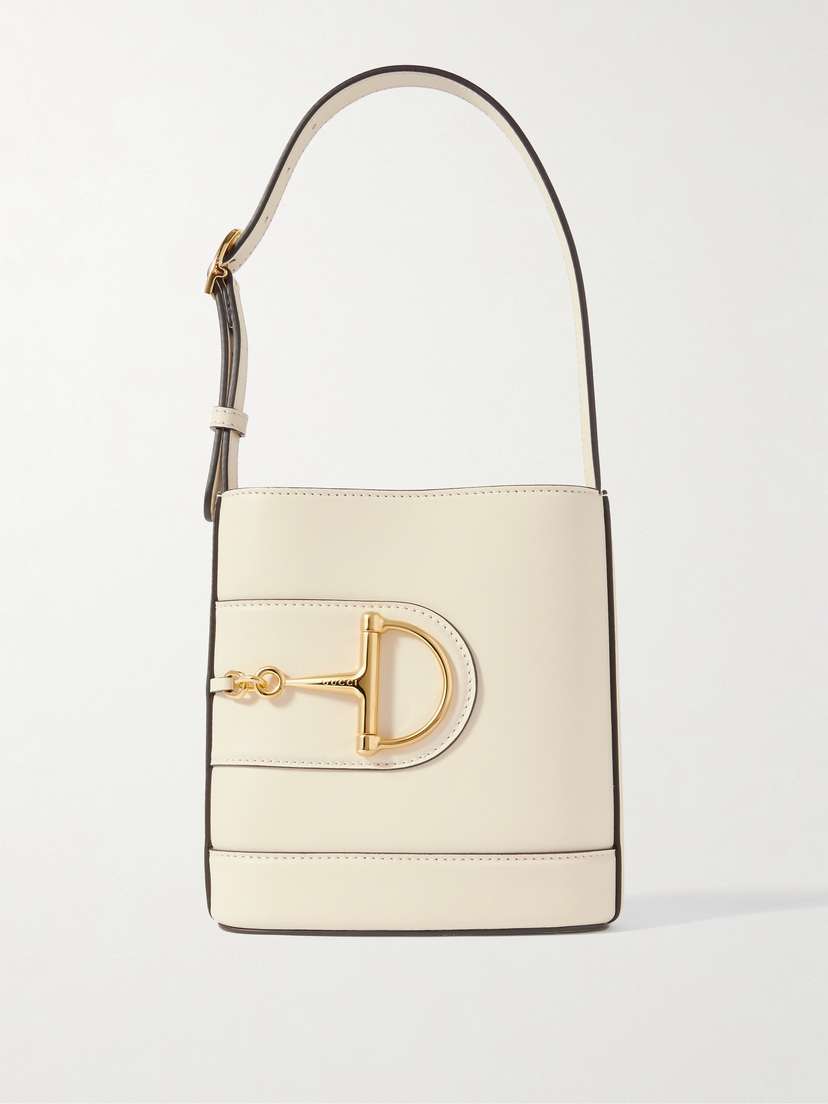Gucci 73 Mini Horsebit-embellished Leather Bucket Bag