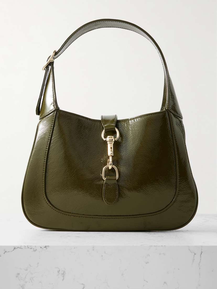 Gucci Jackie Small Patent-leather Shoulder Bag