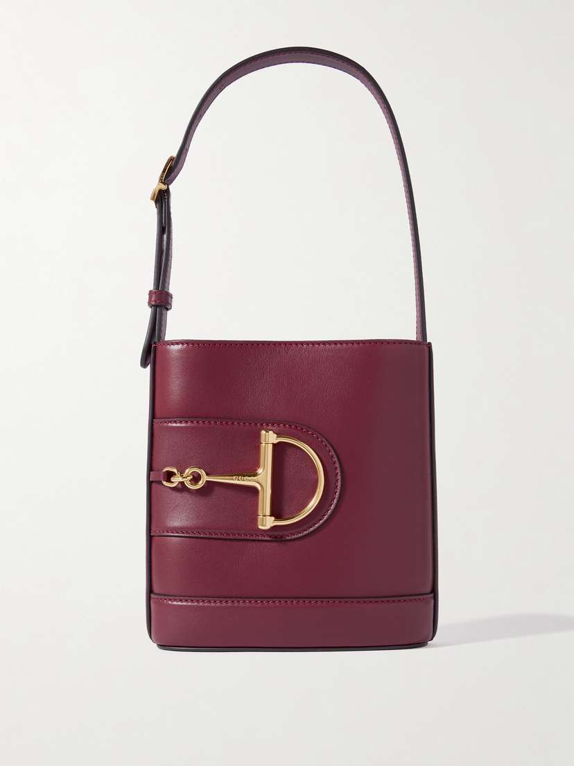Gucci Horsebit-embellished Leather Shoulder Bag