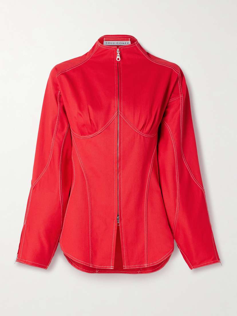 Tolu Coker Paneled Denim Jacket