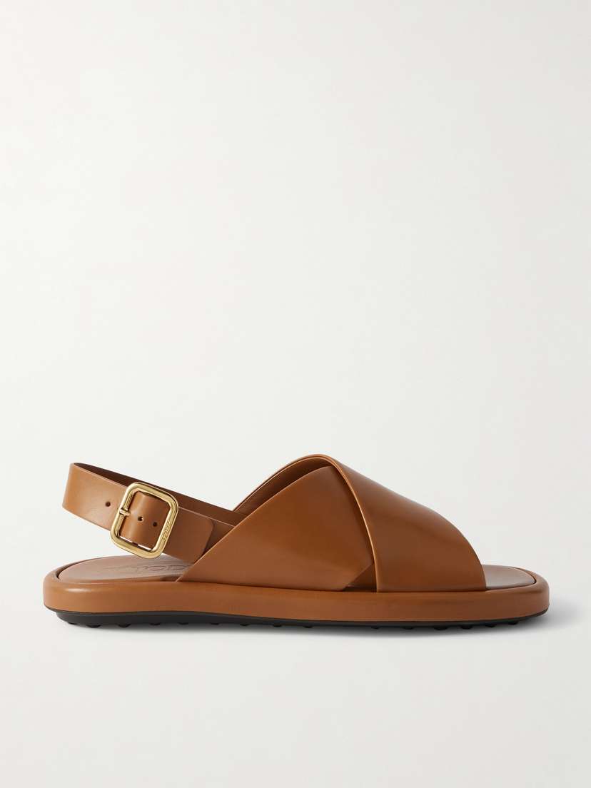 Tod's Leather Slingback Sandals