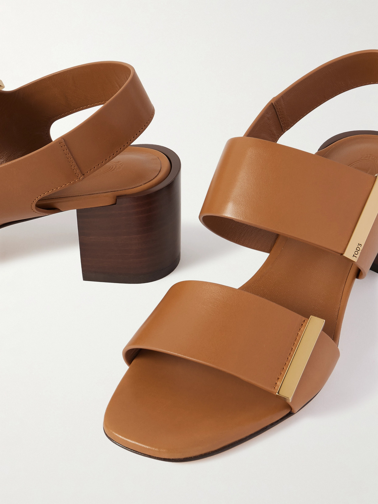 Tod's Strappy Leather Sandals In Brown